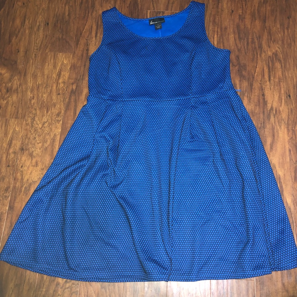 Size 18 royal blue and black Lane Bryant dress